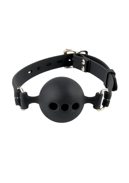 Fetish Fantasy Extreme Silicone Breathable Ball Gag - Black - Small