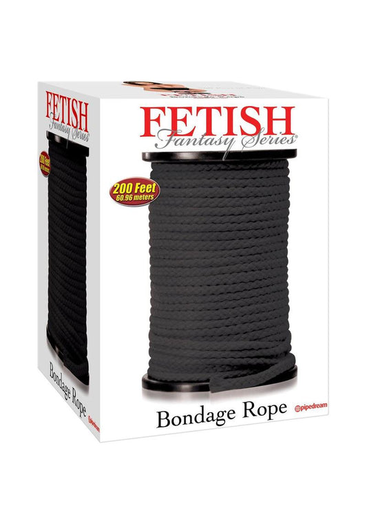 Fetish Fantasy Series Bondage Rope - Black - 200 Feet