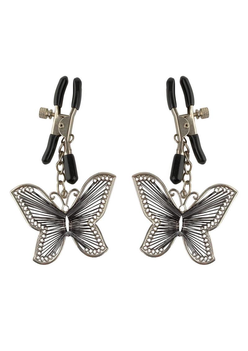 Fetish Fantasy Series Butterfly Nipple Clamps - Silver