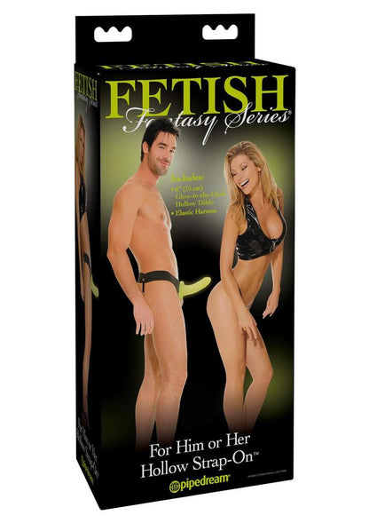 Fetish Fantasy Series For Him Or Her Hollow Strap-On Dildo and Adjustable Harness