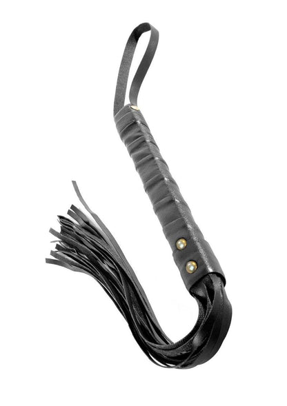 Fetish Fantasy Series Limited Edition Cat-O-Nine Tails Leather - Black