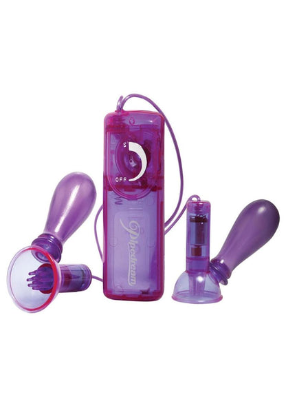 Fetish Fantasy Series Vibrating Nipple Pumps with Remote Control