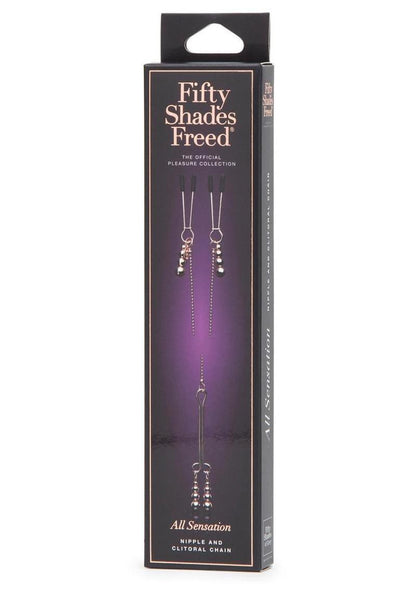 Fifty Shades Freed All Sensation Nipple and Clitoral Chain - Purple