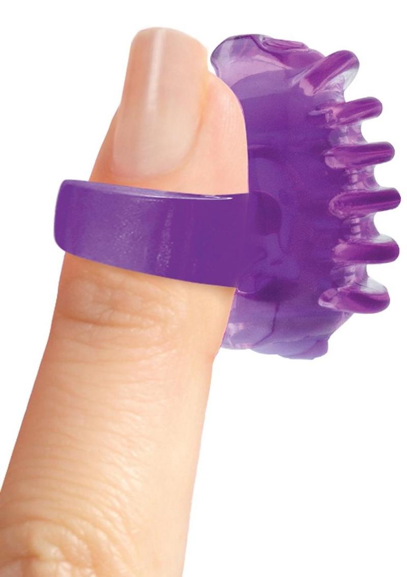 Fing O Tips Silicone Finger Massagers - Purple