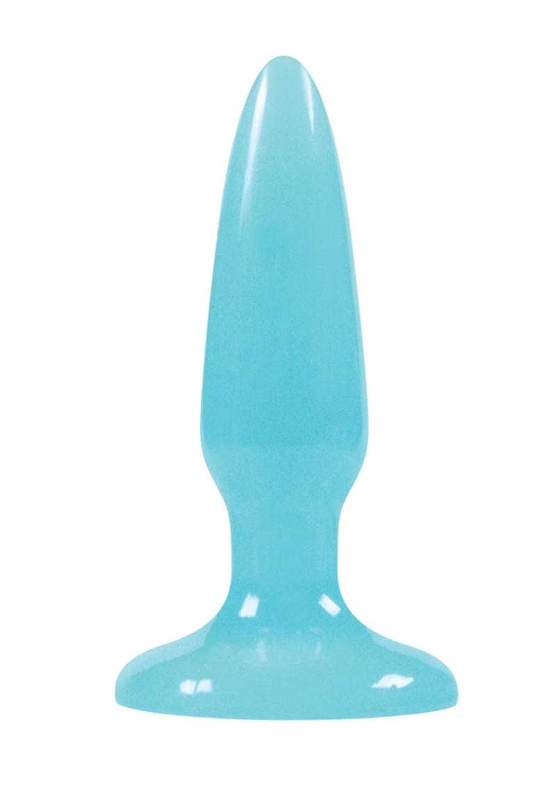 Firefly Pleasure Plug Mini Butt Plug - Blue/Glow In The Dark