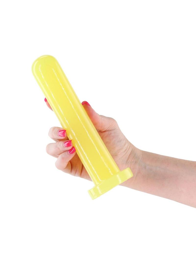 Firefly Thrill Glow In The Dark Dildo - Glow In The Dark/Yellow - Large