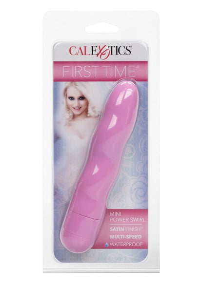 First Time Mini Power Swirl Vibrator - Pink