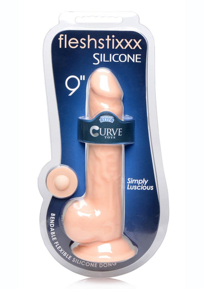 Fleshstixxx Silicone Bendable Dong with Balls