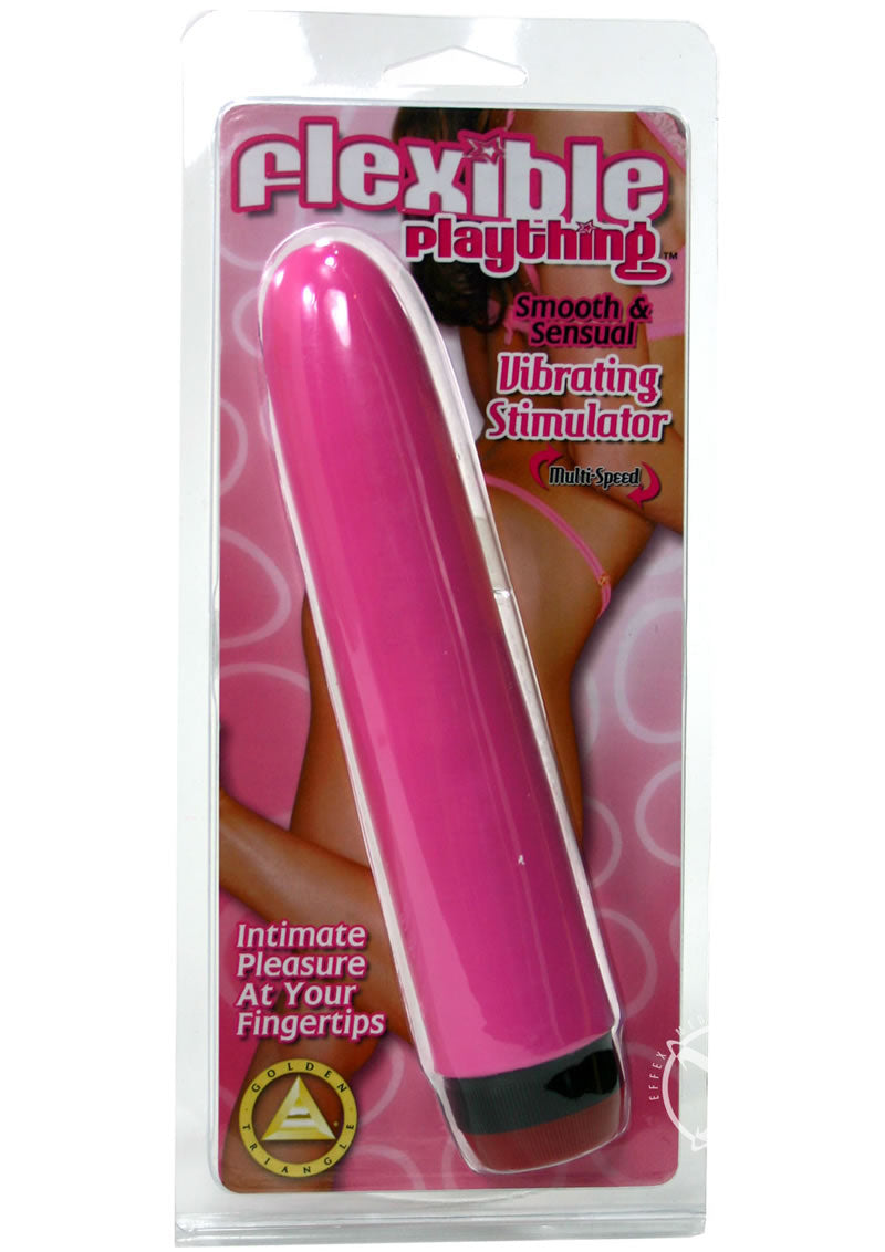 Flexible Plaything 7 Inch Vibrator - Pink