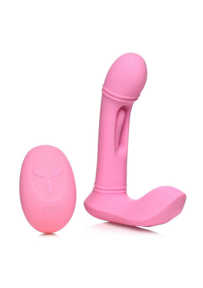 Flickers G-Flick Flicking G-Spot Rechargeable Silicone Vibrator with Remote