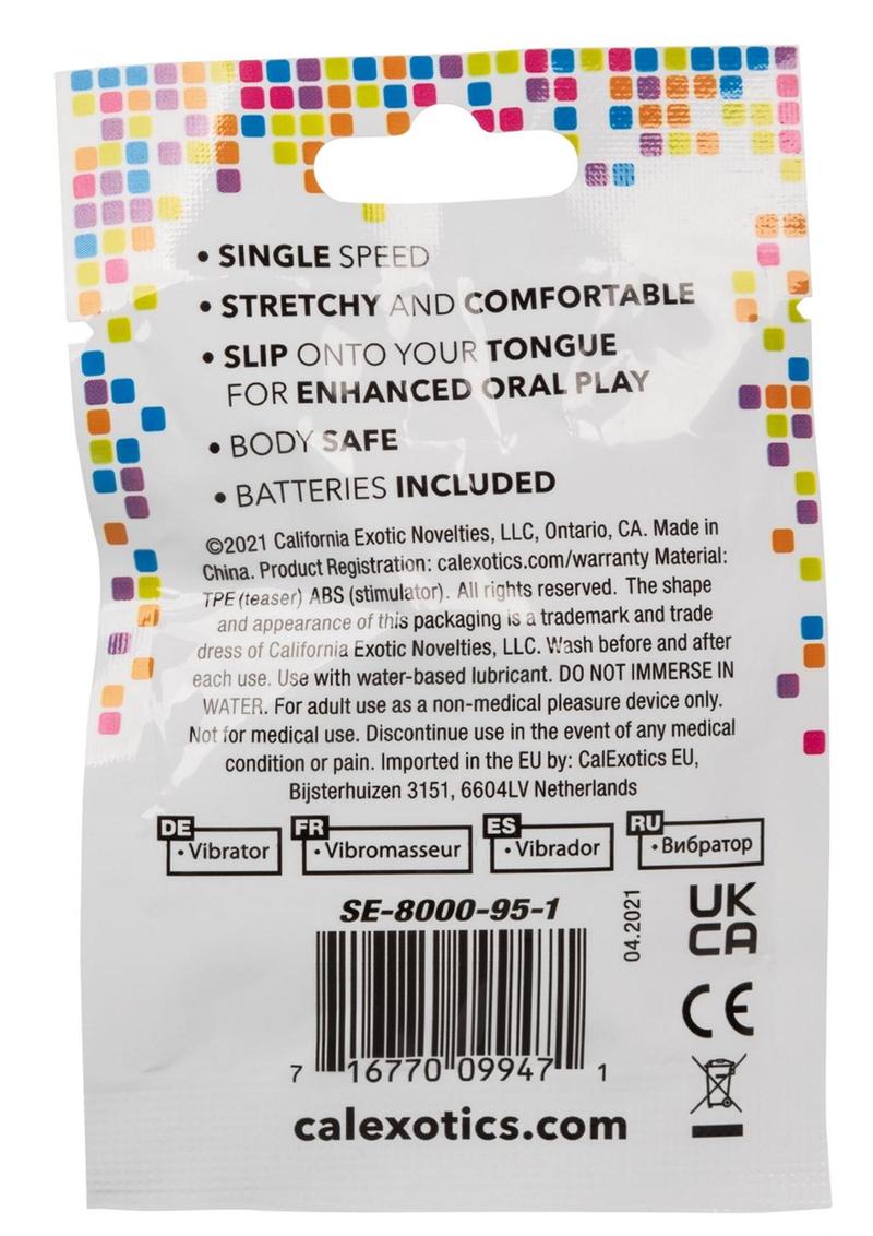 Foil Pack Textured Cock Ring - Assorted Colors/Pink