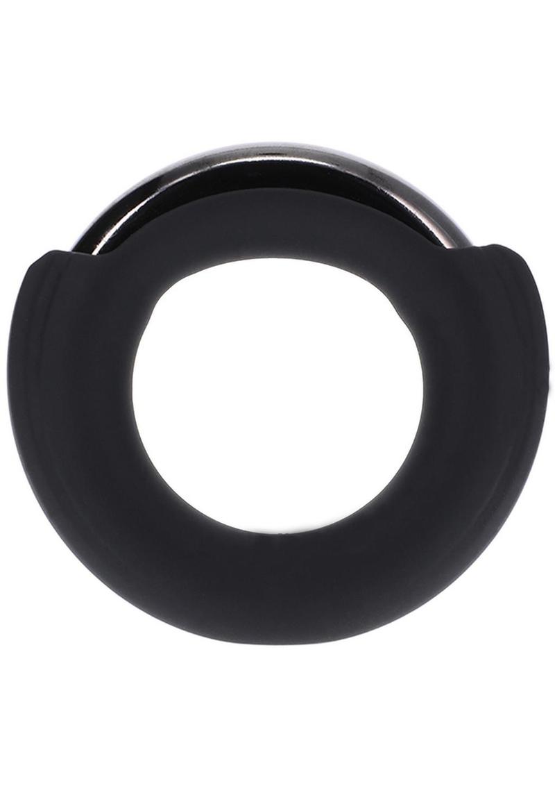 Fort Troff Pinch Zero Silicone Ring - Black/Metal