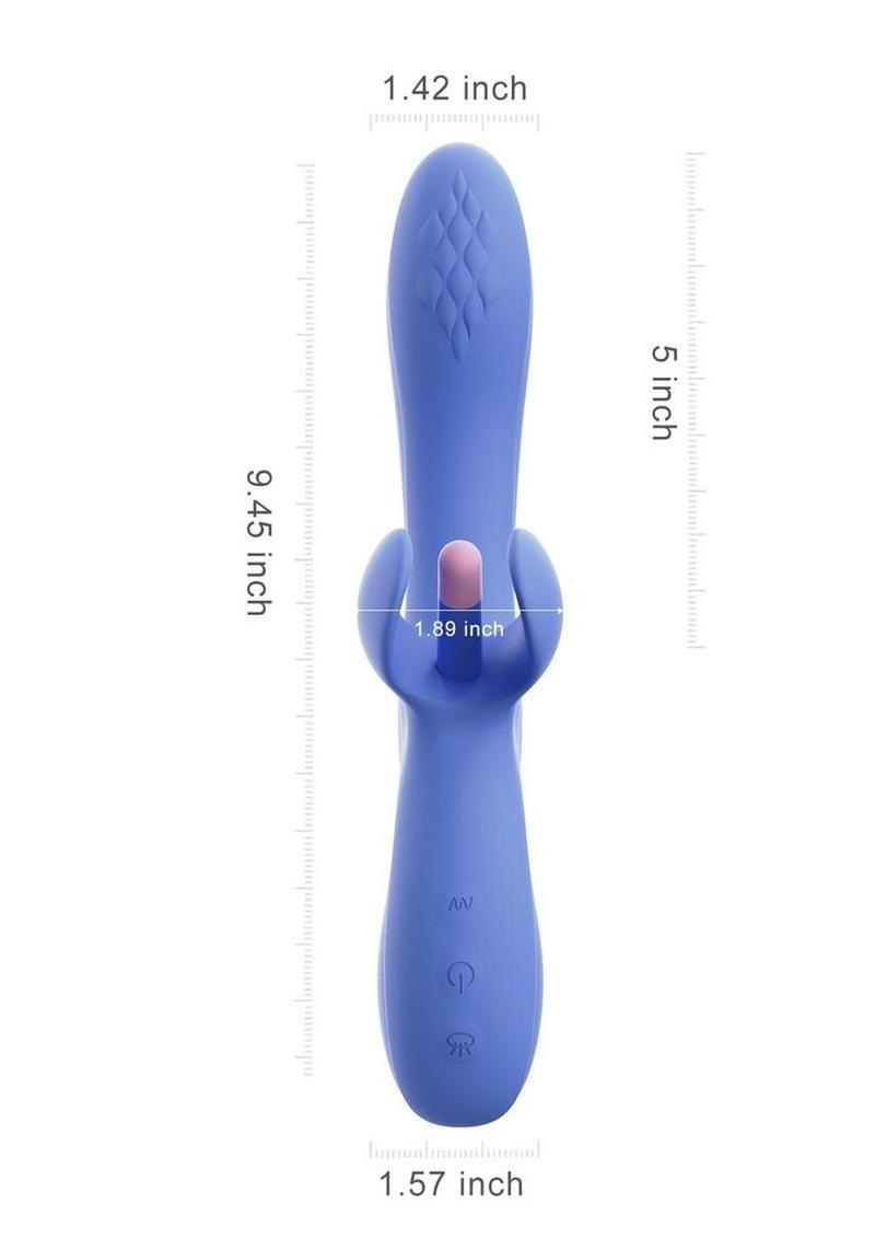 Fortexa Kinky Finger Flapping Rechargeable Silicone Clit and G-Spot Vibrator with App Control