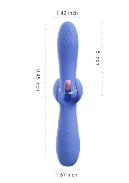 Fortexa Kinky Finger Flapping Rechargeable Silicone Clit and G-Spot Vibrator with App Control