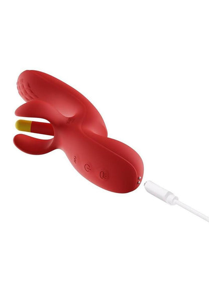 Fortexa Kinky Finger Flapping Rechargeable Silicone Clit and G-Spot Vibrator with App Control