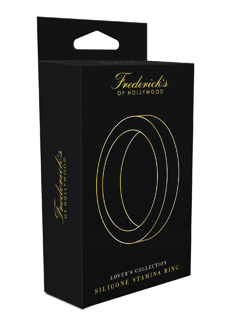 Frederick's Of Hollywood Silicone Stamina Cock Ring Shower Proof - Black