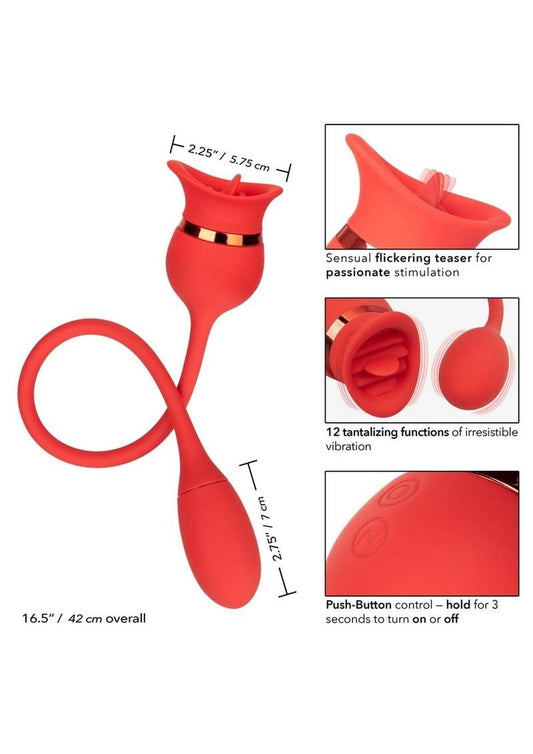 French Kiss Casanova Clit Stimulator - Red