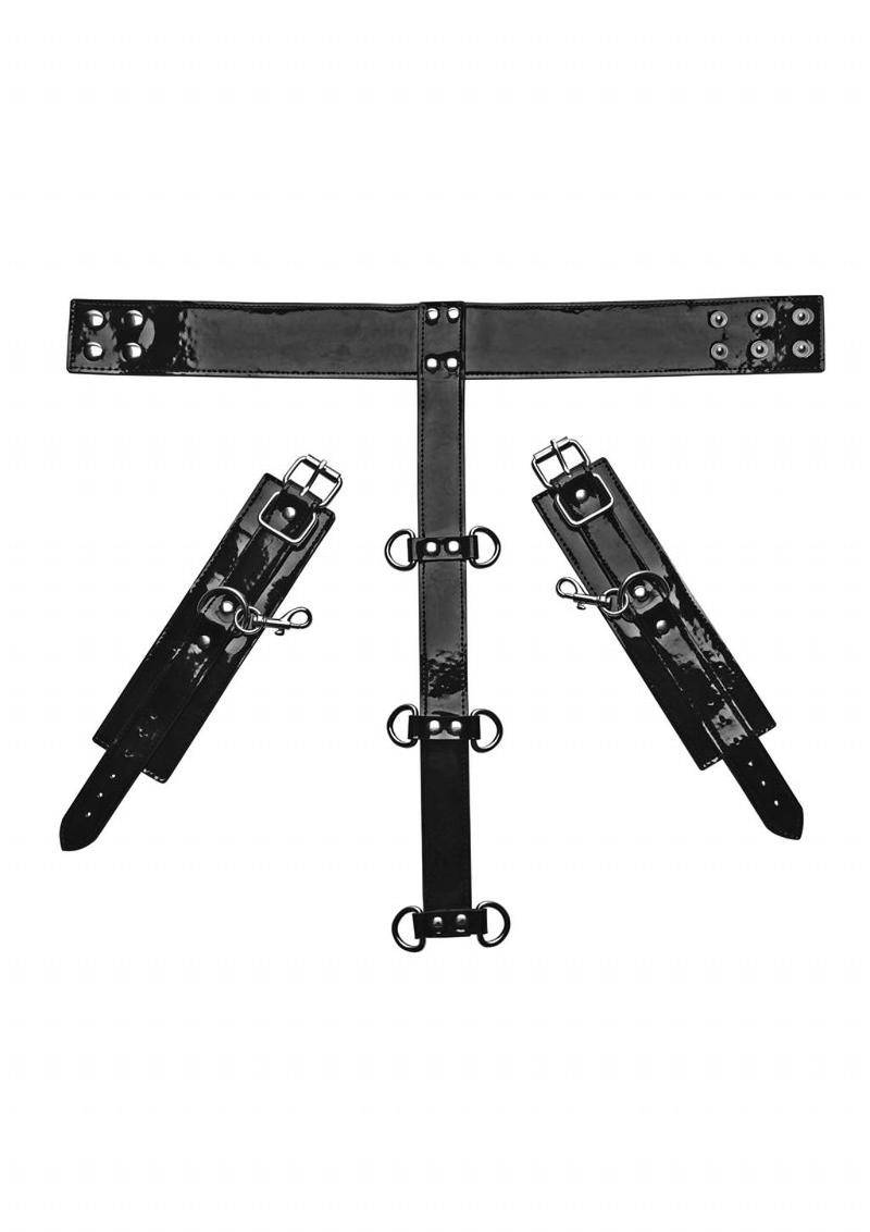 Frisky Bound Around Neck to Wrist Restraints - Black