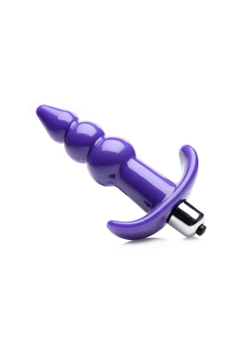 Frisky Bubbling Purple Ribbed Anal Plug - Purple