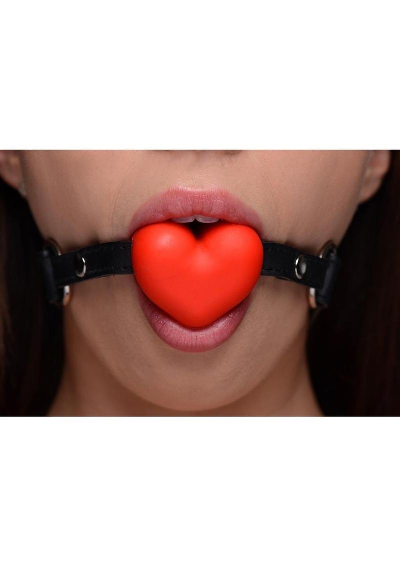 Frisky Heart Beat Silicone Heart Shaped Mouth Gag