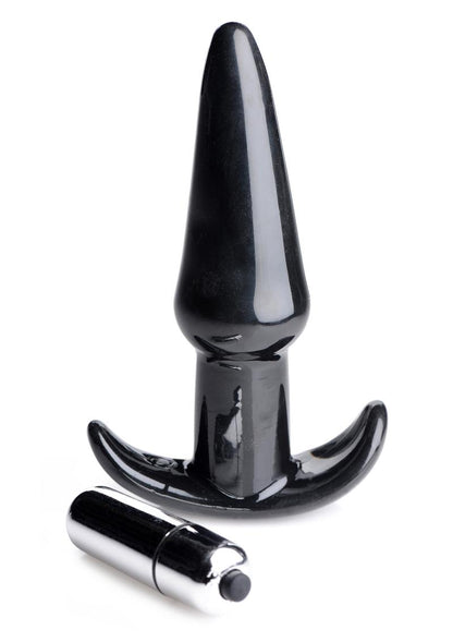 Frisky Thrilling Noir Smooth Anal Plug - Black