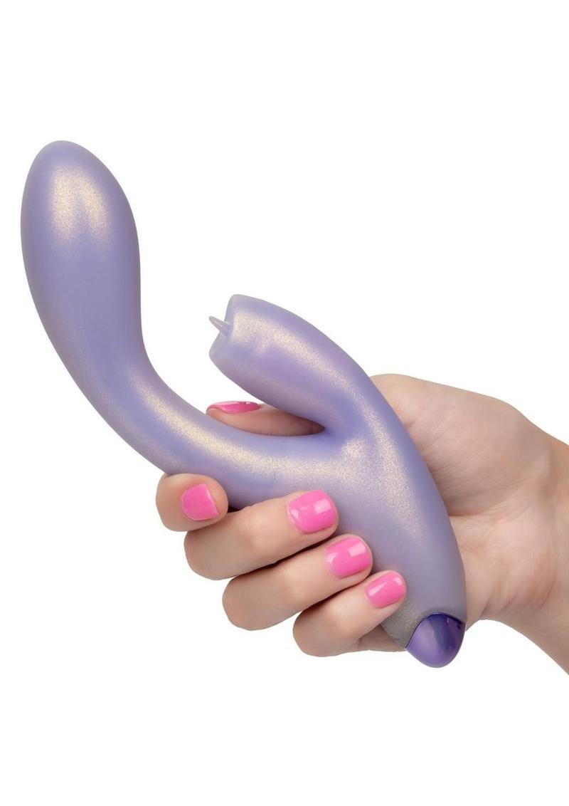 G-Love G-Kiss Silicone Rechargeable Dual Stimulating Massager - Purple