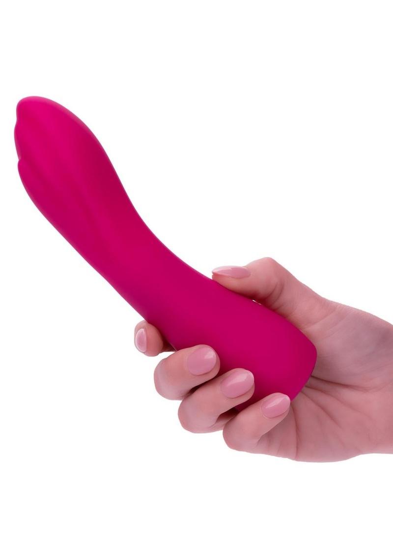 Gem Vibe Collection Curve Rechargeable Silicone G-Spot Vibtator - Pink