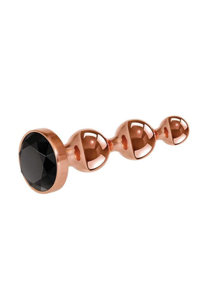 Gender X Gold Digger Anal Plug - Black/Rose Gold - Small