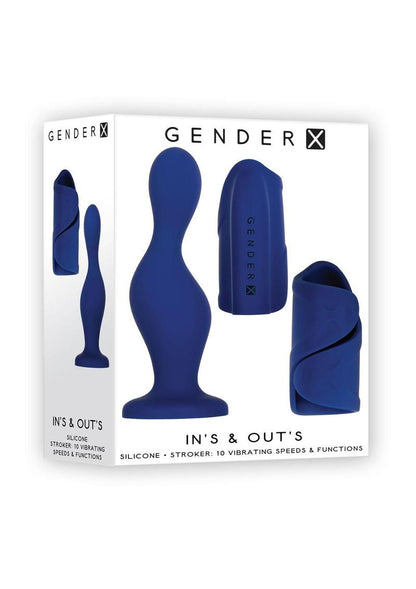 Gender X Ins and Outs Rechargeable Silicone Dildo and Stroker