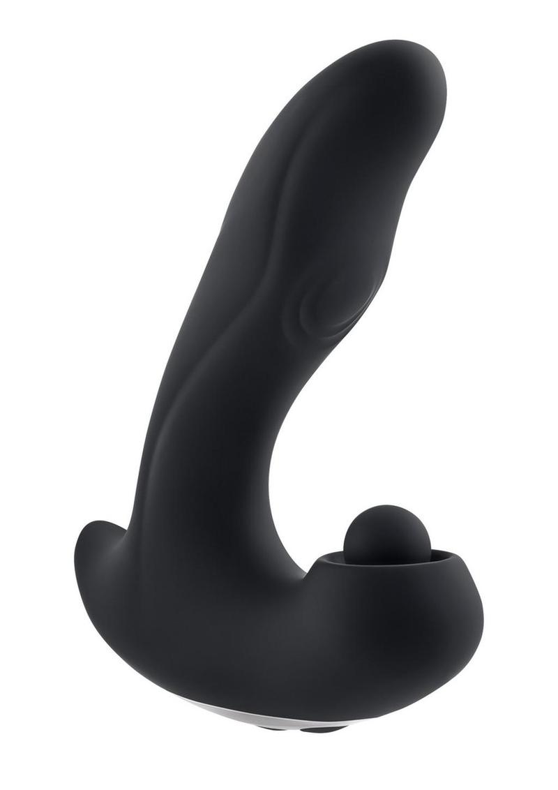 Gender X Mad Tapper Rechargeable Silicone Vibrator - Black