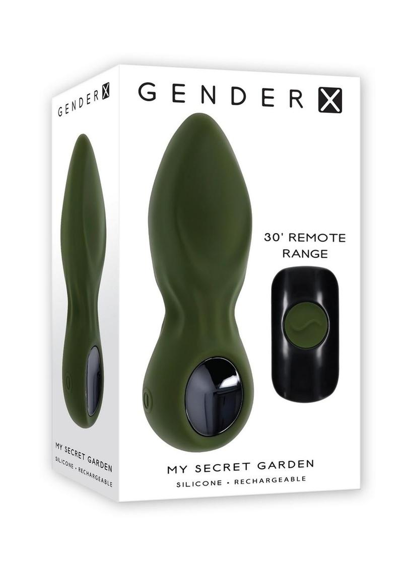 Gender X My Secret Garden Rechargeable Silicone Anal Plug with Remote