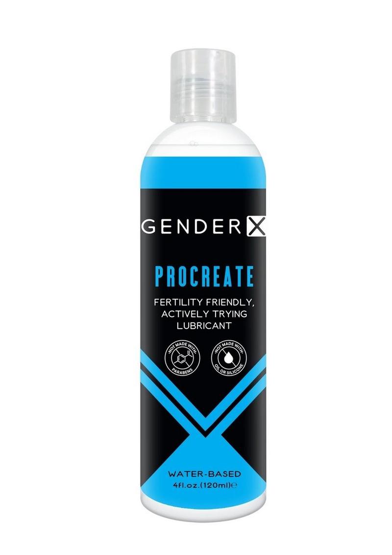 Gender X Procreate Water Based Lubricant - 4oz