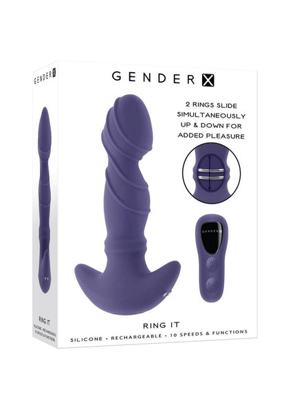 Gender X Ring It Rechargeable Silicone Remote Vibrator