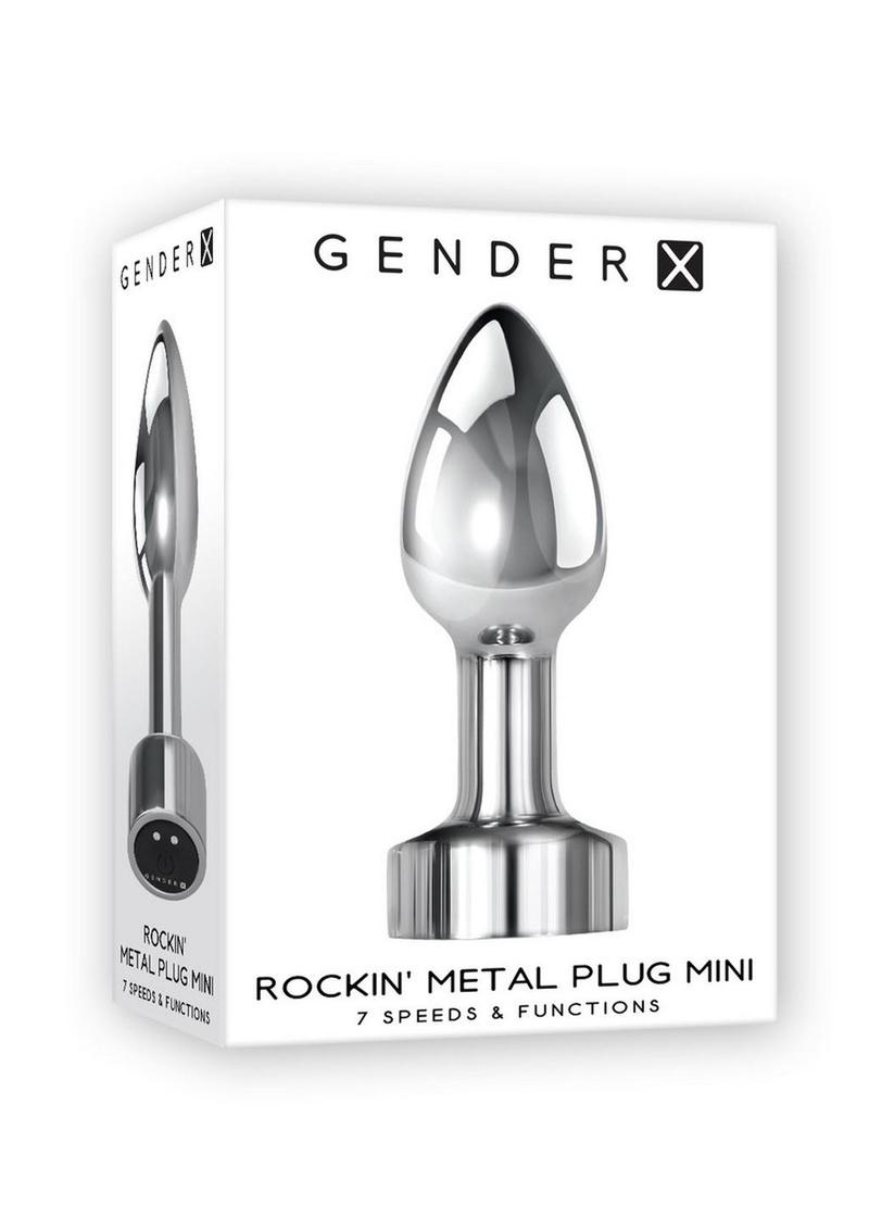 Gender X Rockin Rechargeable Metal Mini Plug