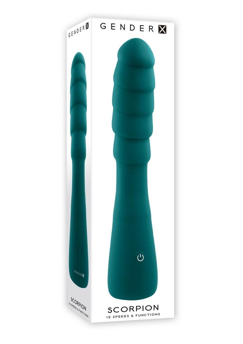 Gender X Scorpion Rechargeable Silicone Vibrator - Green