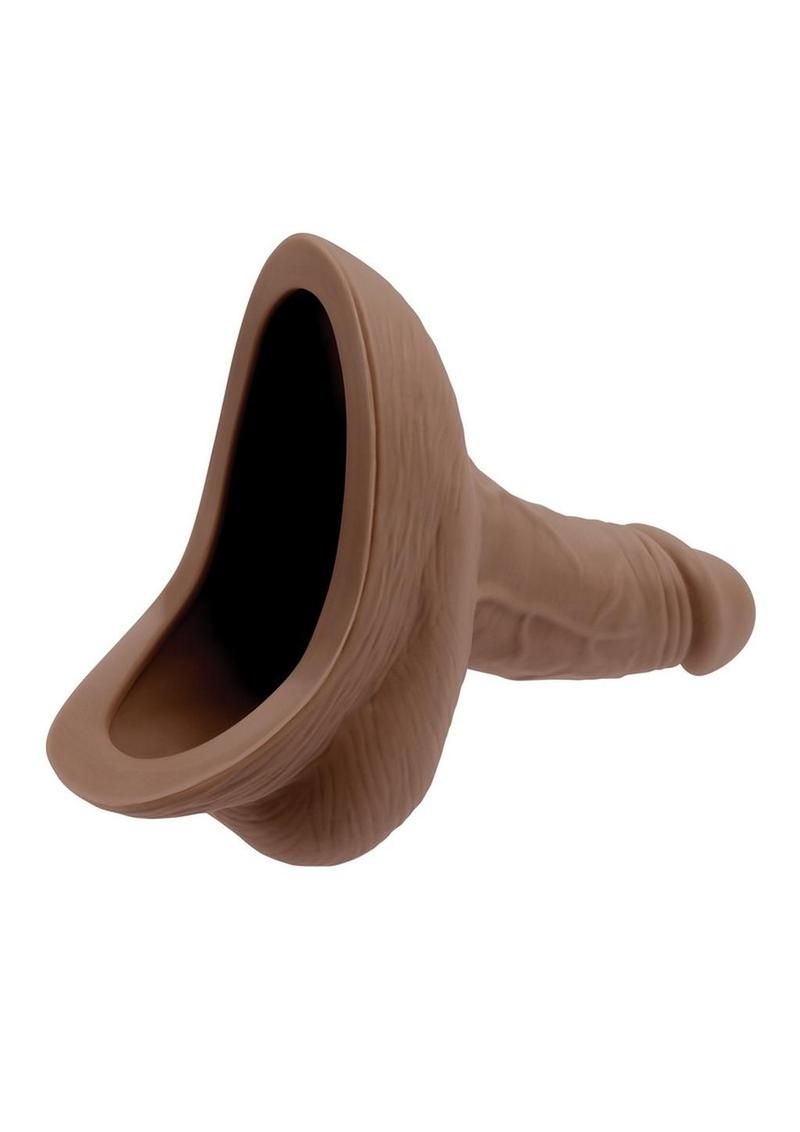 Gender X Silicone Realistic Stand to Pee Funnel - Chocolate