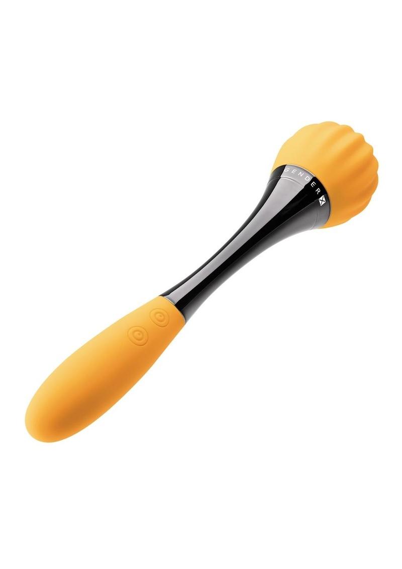 Gender X Sunflower Silicone Rechargeable Dual End Vibrator - Black/Yellow