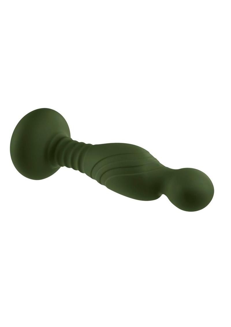 Gender X The General Rechargeable Silicone Vibrator with Remote - Green