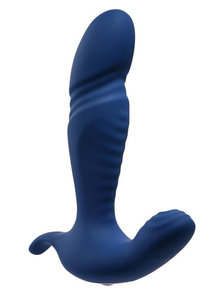 Gender X True Blue Rechargeable Silicone Thrusting Anal Vibrator