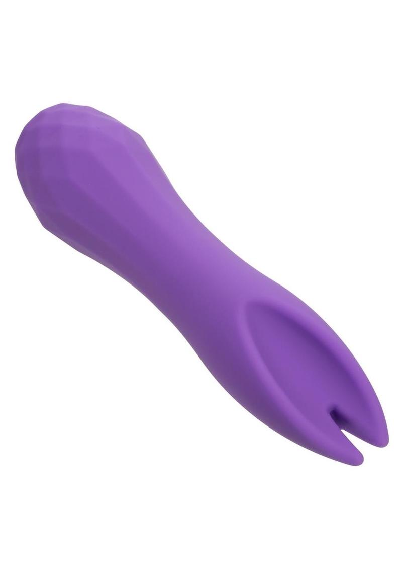 Gia Dual Flicker Silicone Rechargeable Vibrator - Purple