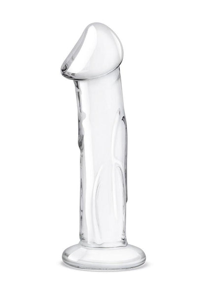 Glas Dildo Glass with Veins and Flat Base