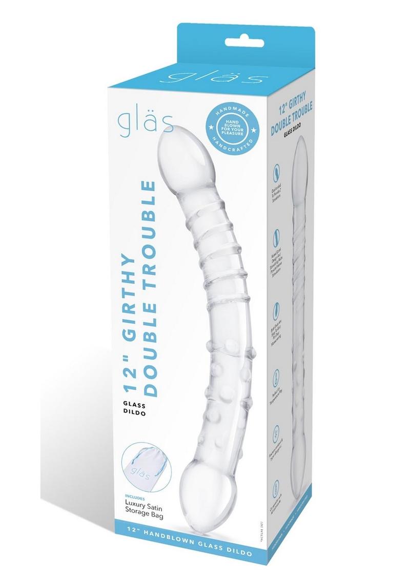 Glas Girthy Double Trouble Glass Dildo