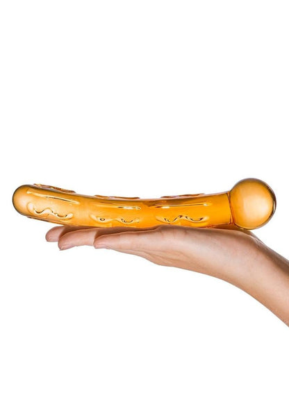 Glas Orange Tickler Glass Dildo