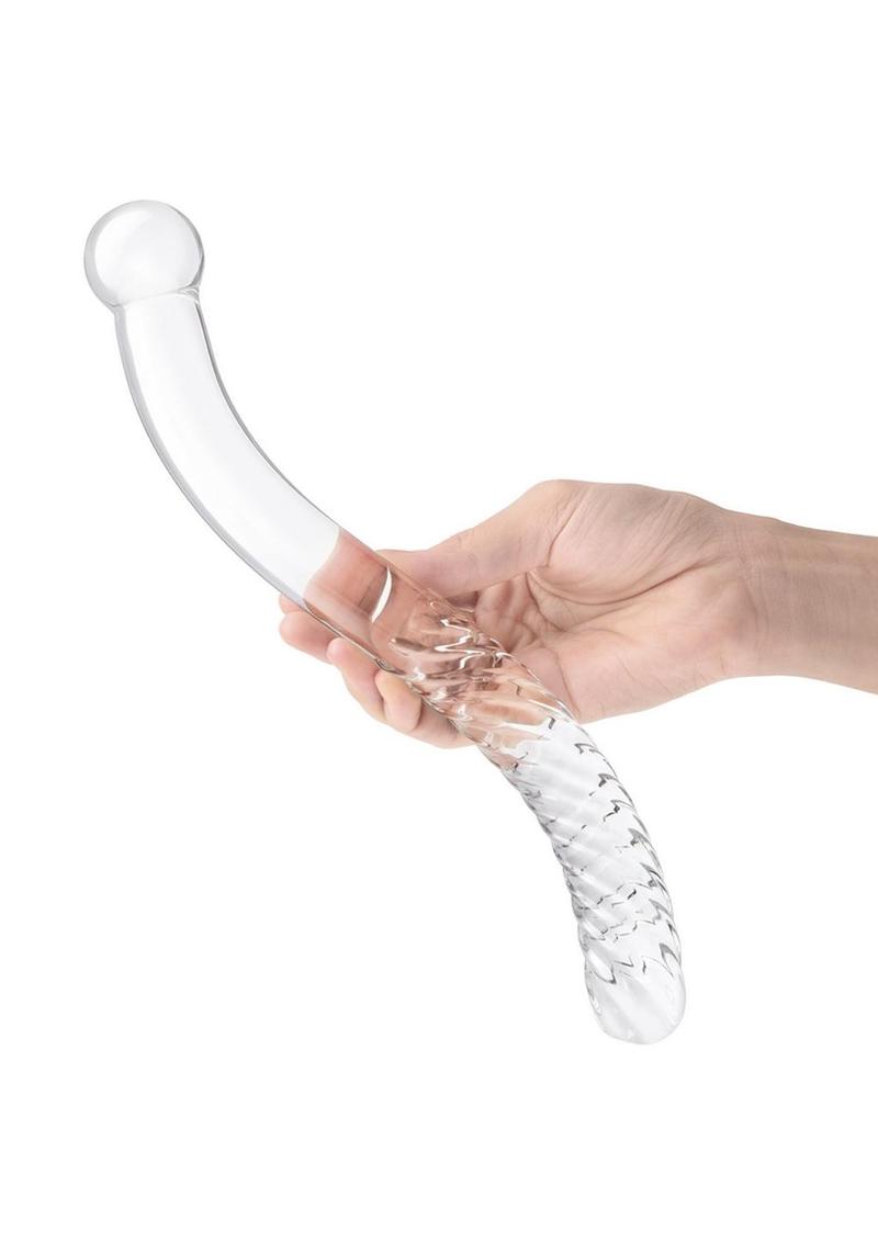 Glas Pelvic Glass Wand Double Ended - Clear - 11in