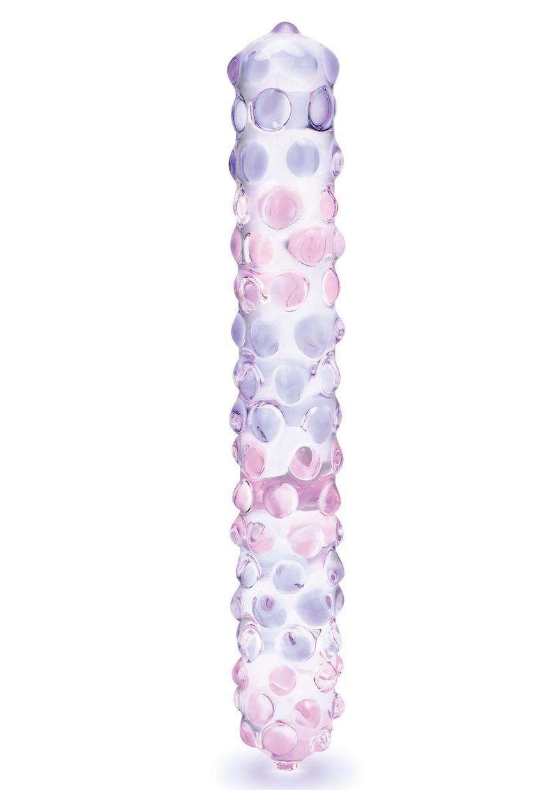 Glas Purple Rose Glass Nubby Dildo