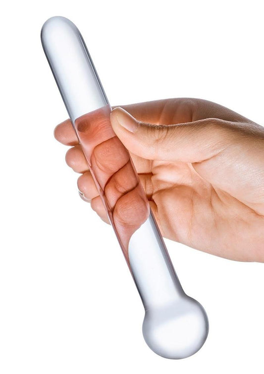 Glas Straight Glass Dildo - Clear - 7in