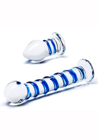 Glas Swirly Dildo and Buttplug