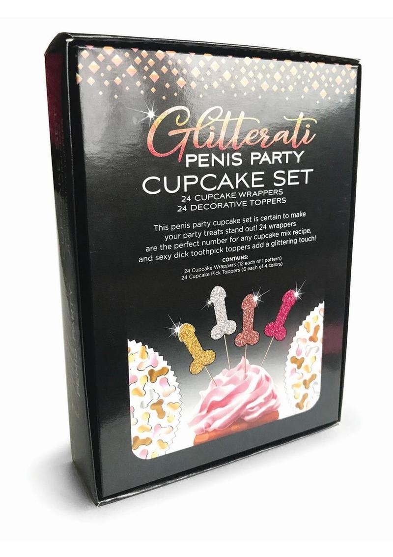 Glitterati Penis Party Cupcake