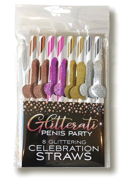 Glitterati Penis Party Straws