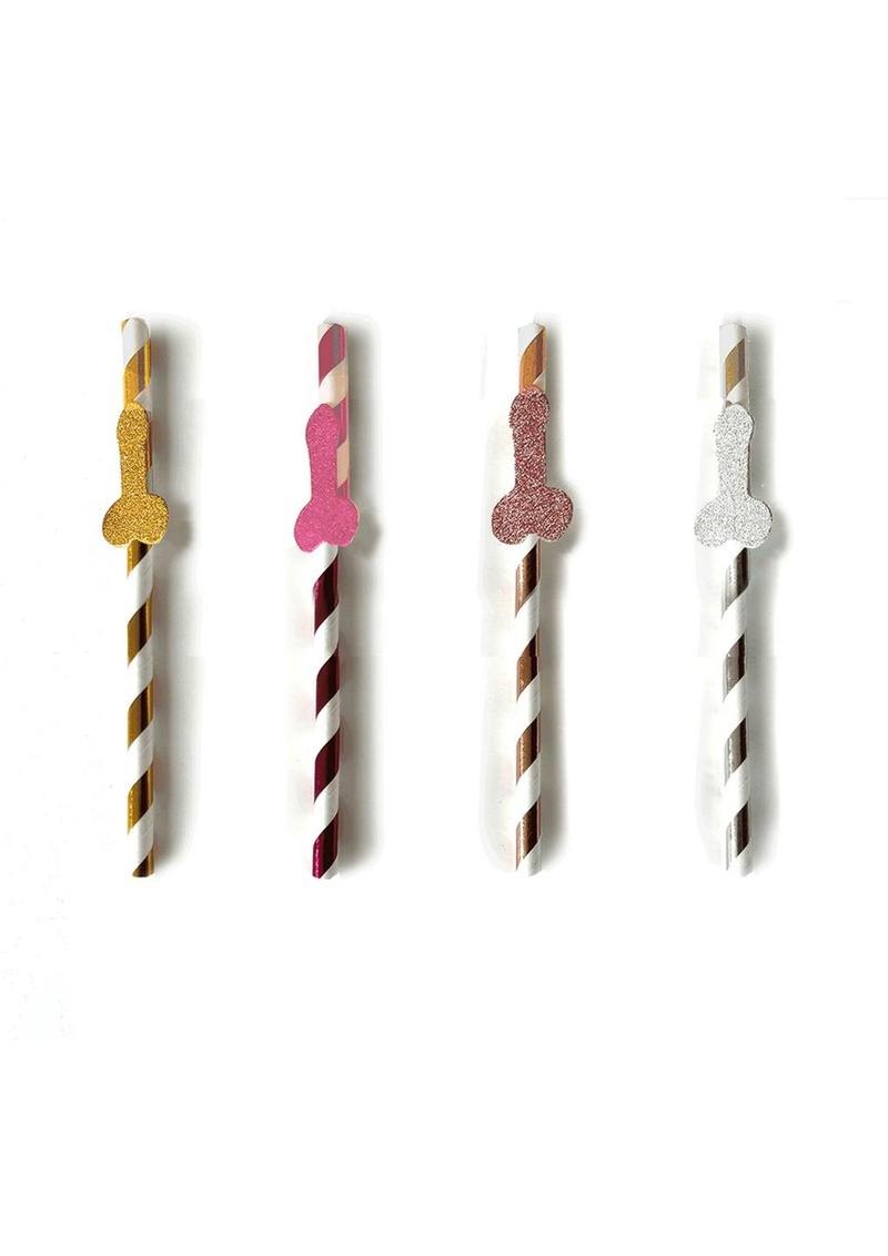 Glitterati Penis Party Straws - 8 Pack